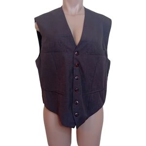 Vintage Men's Formal Imperial Vest Faux Wool  Fancy Special‎ Occasion Size M